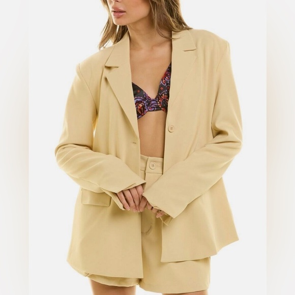 0305 - DANIELLE BERNSTEIN by WEWOREWHAT Summer Blazer XL - Picture 1 of 7